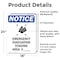 Signmission Emergency Evacuation Sign With Symbol, 18 in W x Rectangle, Vinyl Decal OS-2PACK-NS-D-1824-V-11798 - alternate 5